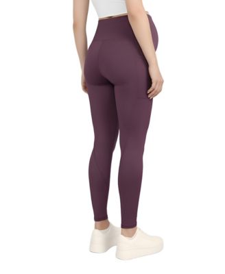 Women's Over the Belly Side Pocket Active Maternity Leggings - Motherhood Maternity