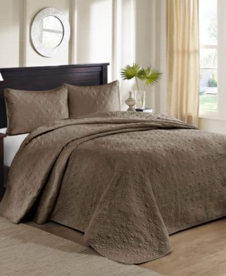 Quebec Quilted 3-Pc. Bedspread Set, King