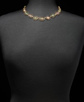 Stone All-Around Collar Necklace, 16" + 3" extender