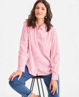 Women's Striped Long-Sleeve Perfect Shirt