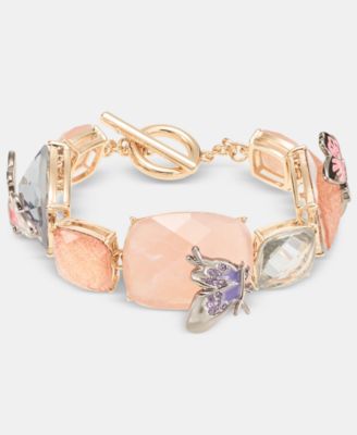 Mixed Stone Butterfly Flex Bracelet