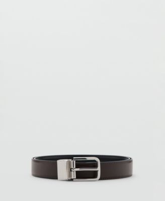 Men's Reversible Suit Leather Belt