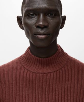 Men's Wool-Blend Rib-Knit Sweater