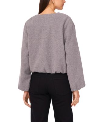 Women's Cropped Crewneck Jacket