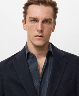 Men's Slim Fit Cotton Blazer