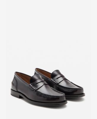 Men's Aged-Leather Loafers