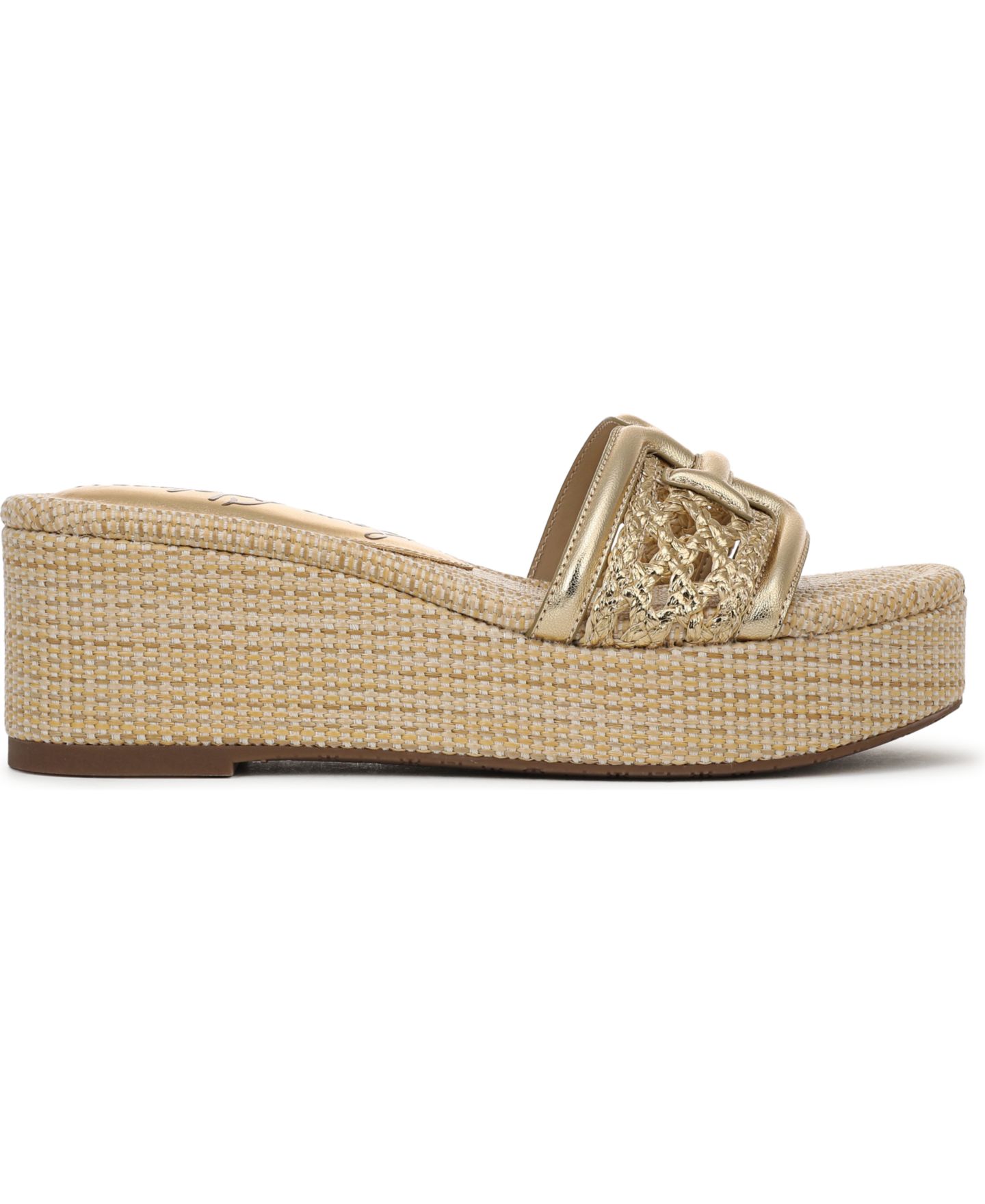 Женские сандалии Sam Edelman Pauleena Slide Wedge, цвет: Янтарный золотой — фото 2