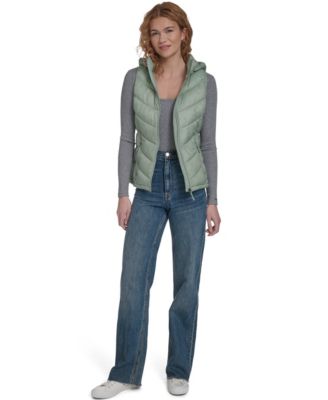 Women's Packable Hooded Puffer Vest