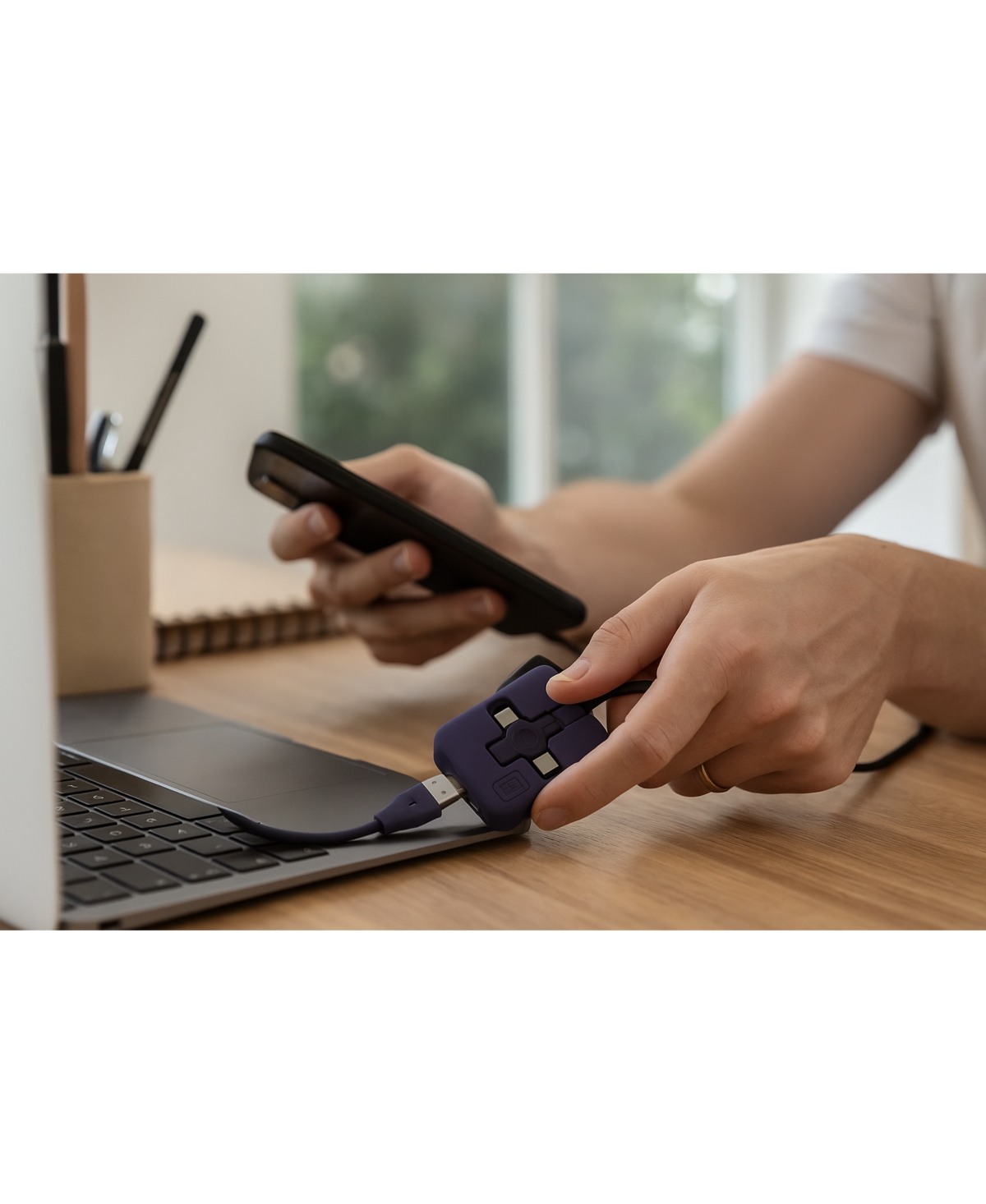 3p Experts 3-in-1 Retractable Charging Cable