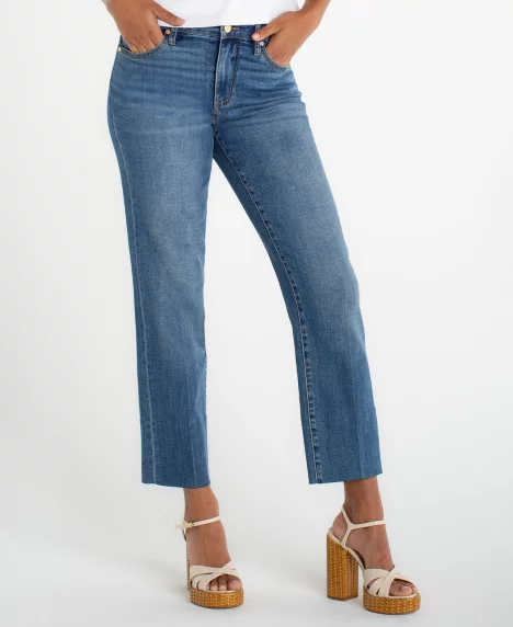 Petite Kennedy Crop Jeans - Newport Beach