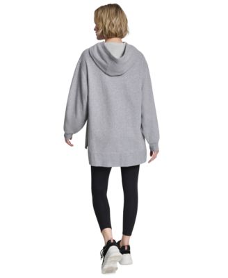 Women's 3D Puff Applique Varsity Logo Oversized Hoodie