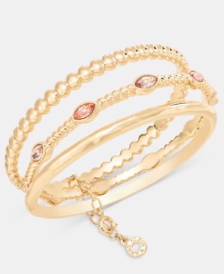 3-Pc. Set Navette Stone Bangle Bracelets