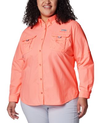PFG Plus Size Long-Sleeve Outdoor Shirt