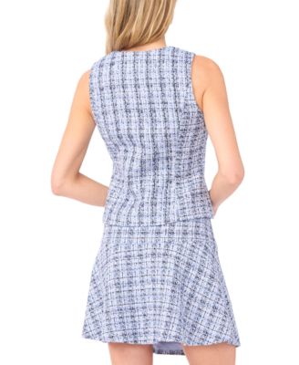 Women's Crewneck V-Split Detail Vest