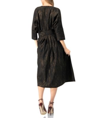 Women's Midi Dress with Belt