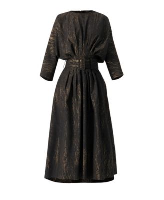 Women's Midi Dress with Belt