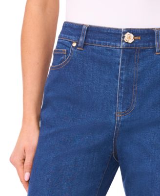 Women's Mid Rise Fit and Flare Jeans