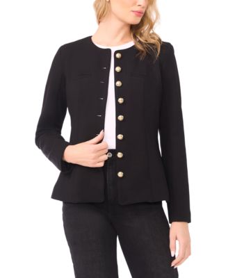 Women's Shaped Crewneck Long-Sleeve Jacket