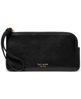 Zippy Smooth Leather Wristlet