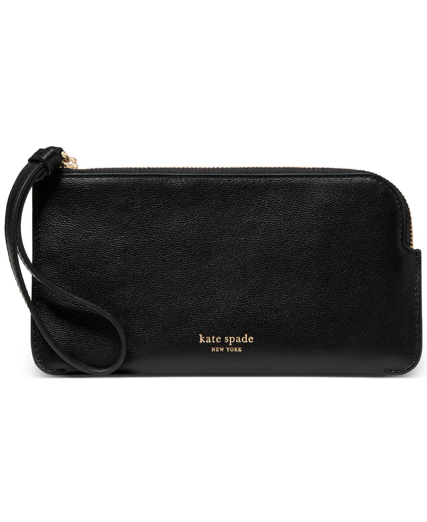 Клатч-браслет kate spade new york Zippy из гладкой кожи, цвет: Чёрный — фото 1