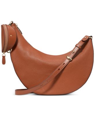 Duo Pebbled Leather Small Crossbody Bag