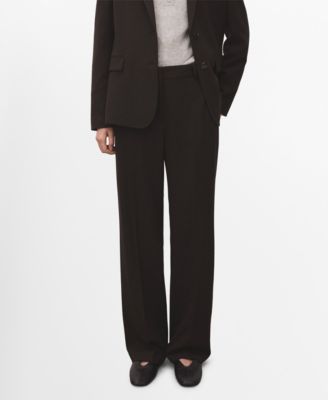 Women's Straight-Fit Suit Pants