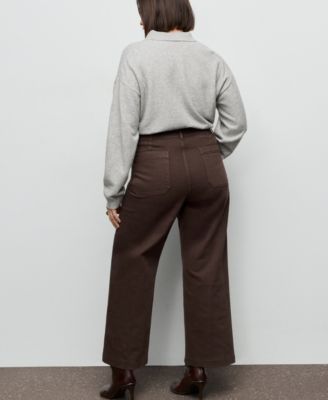 Women's Pockets Wide-Leg Jeans