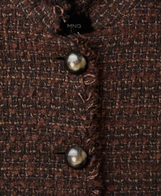 Women's Frayed Ends Tweed Jacket