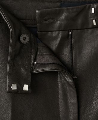 Women's Wide-Leg Faux-Leather Pants