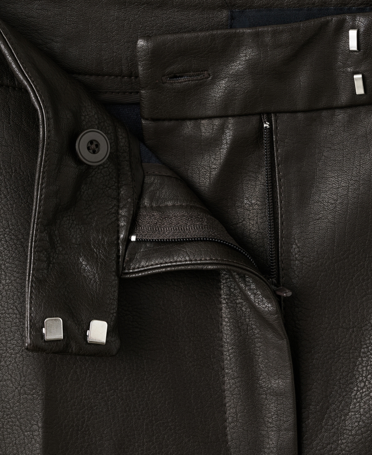 Mango Women's Wide-Leg Faux-Leather Pants