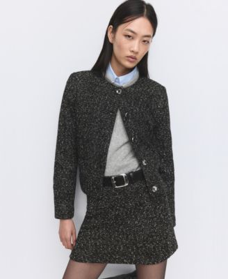 Women's Flecked Cotton-Blend Jacket