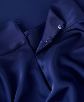 Women's Pleat Detail Satin Dress