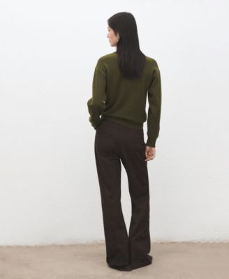 Women's Long-Sleeved Polo-Neck Sweater