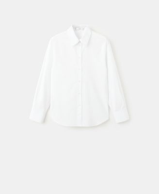 Women's Cotton and Lyocell Blend Straight Shirt