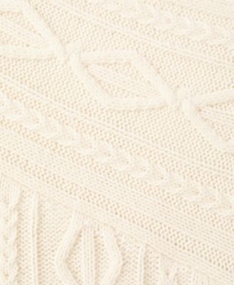 Women's Braided Wool-Blend Sweater