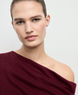 Women's Draped-Neck Sweater