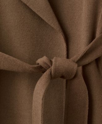 Women's Belted Handmade Wool Coat
