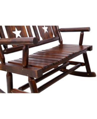 Modern Accent Teddy Upholstered Nursery Glider Rocking Chair with Solid Wood Legs Side Pocket High Backrest 300LBS Capacity