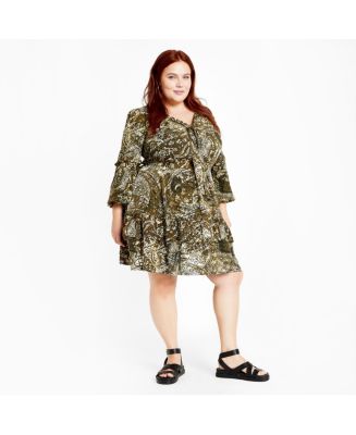 CITY CHIC Women's Plus Size Nicky Print Dress - Macy's