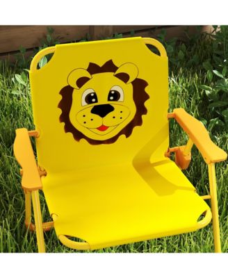 Kids Picnic Table and Chair Set with Adjustable Umbrella