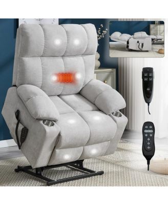 Oversized Power Lift Recliner for Big & Tall with Massage & Heat