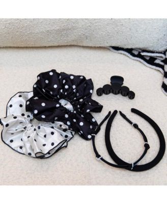 Women's Classic Padded Thin Headband  - Black