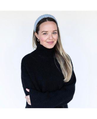 Women's Classic Pearl Headband - Sky Blue