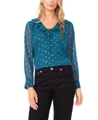 Women's Long-Sleeve V-Neck Top