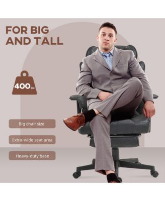 Massage Executive Office Chair with 6 Vibration Points Heated Big and Tall Chair