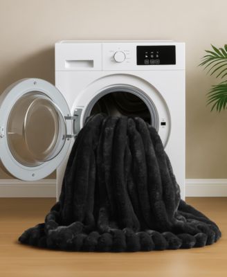 Jasmine Faux Fur Reverse to Velvet 3-Pc. Comforter Set, Full/Queen