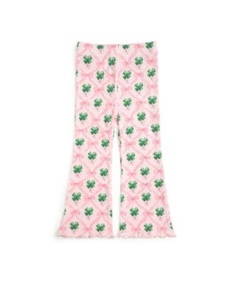 Baby Girls Coquette Clover St. Patrick's Day Flare Legging