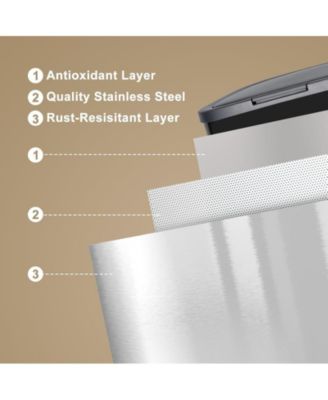 14.5 Gallon Automatic Trash Can with Lid - Smart Motion Sensor Design, 55L Capacity, Perfect for Kitchen, Bathroom, Bedroom & Office