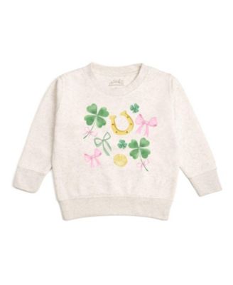 Toddler Girls Sweet Shamrock St. Patrick's Day Sweatshirt
