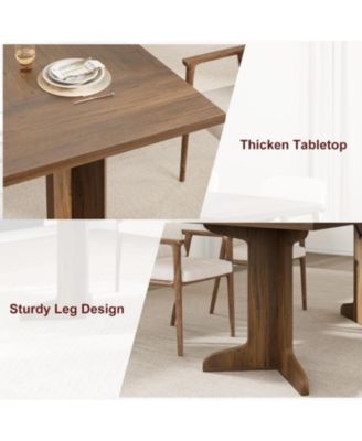 Kitchen Table 71.1 inch Dining Table for 6-8 People for Dining Room, Home Office, Living Room